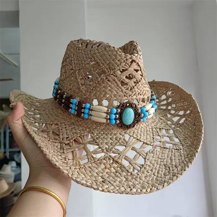 Chapeau de cowboy amissié western Cirboy tissé à la main