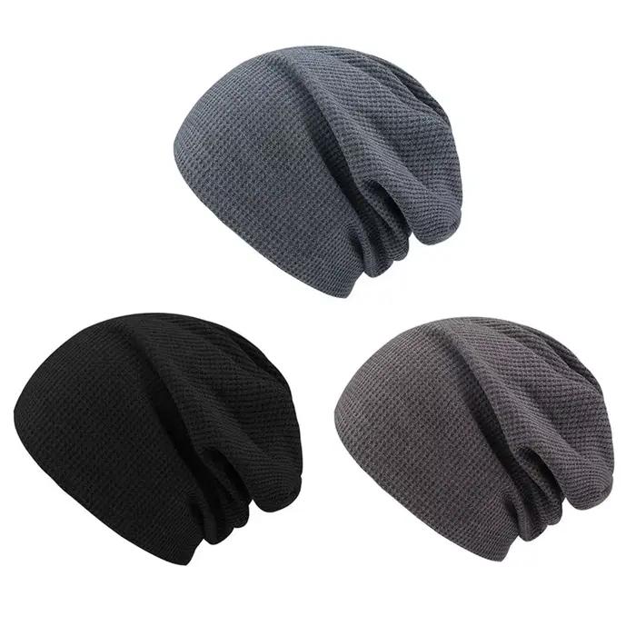 Bonnet Baggy de couleur unie pour hommes et femmes