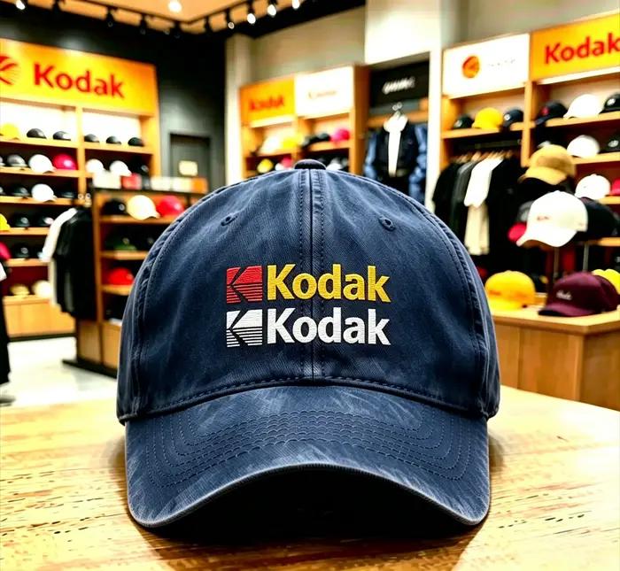 Casquette de baseball délavée avec logo Kodak 2026