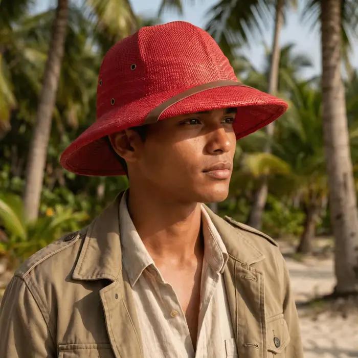 Chapeau de paille rigide grande taille pour la plage