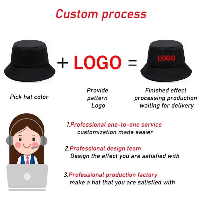 Chapeau de pêcheur d'été avec logo personnalisable, chapeau de pêche et de chasse, protection solaire, casquette multifonctionnelle pour homme et femme, plage et activités extérieures