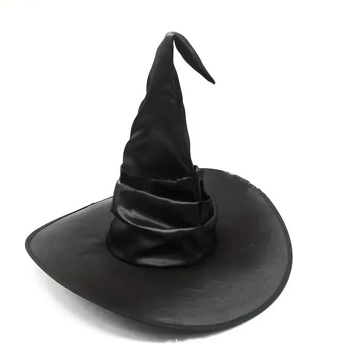 Chapeau de sorcière d'Halloween – Couvre-chef de cosplay de magicien pliable