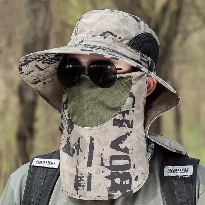 Chapeau de soleil camouflage pour homme