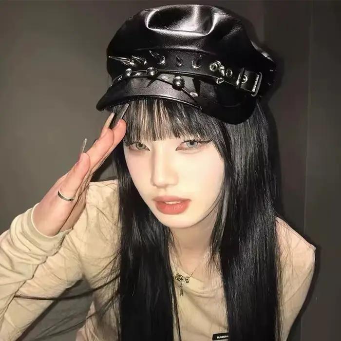 Béret de sous-culture Original Harajuku Y2k pour filles et femmes