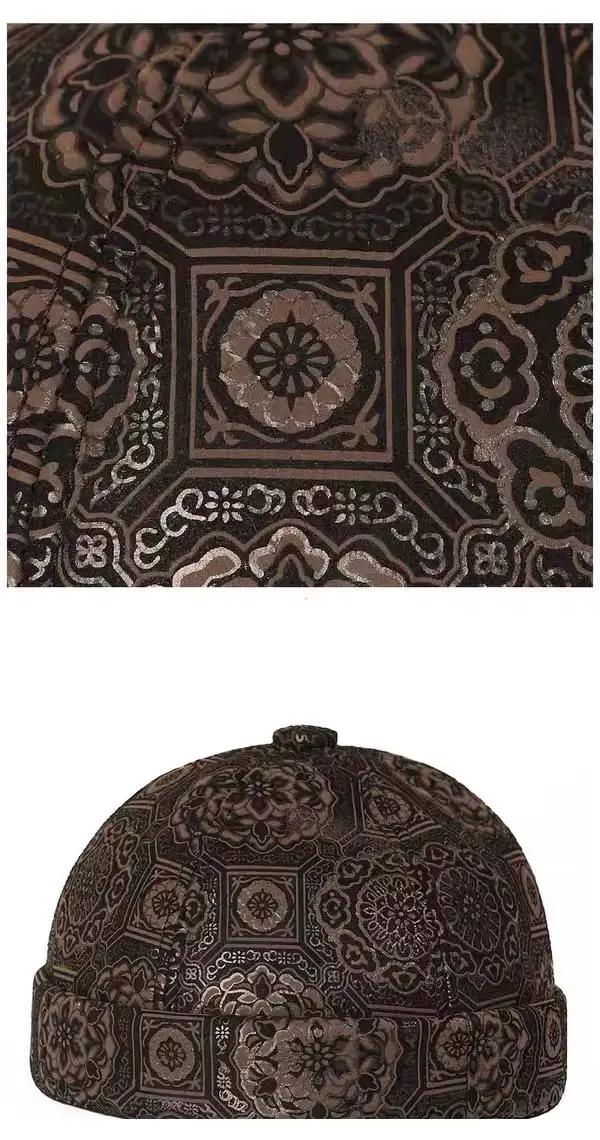 Chapeau rétro en cuir véritable