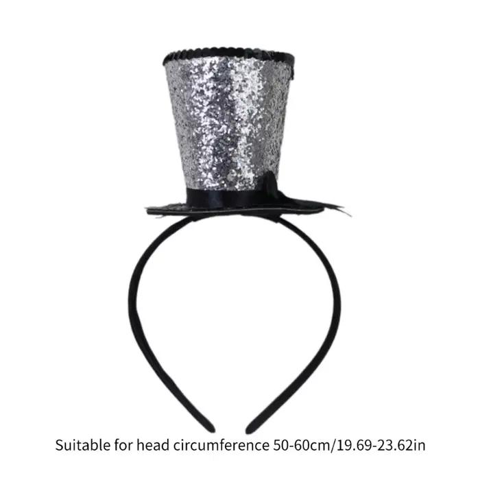 Chapeau haut-de-forme en voile fascinateur