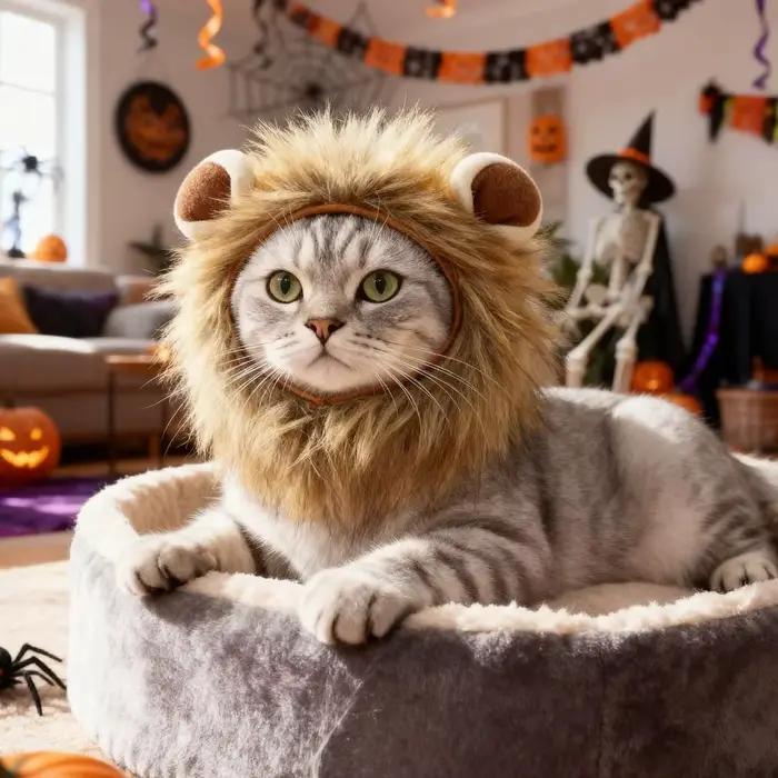 Chapeau de chat drôle fait à la main