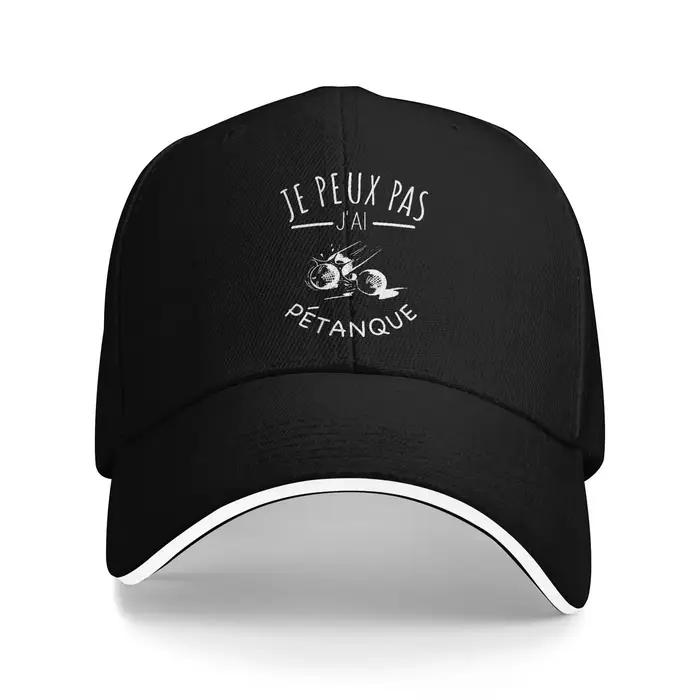 Casquette de baseball sportive protection solaire réglable polyester pour homme femme occasions décontractées soleil été pétanque hip hop