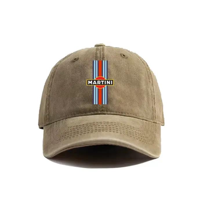 Martini Racing casquettes de Baseball en détresse chapeau casquette hommes femmes rétro en plein air été réglable papa chapeaux