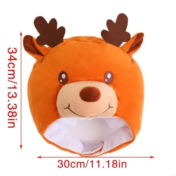 Chapeau en forme renne en peluche