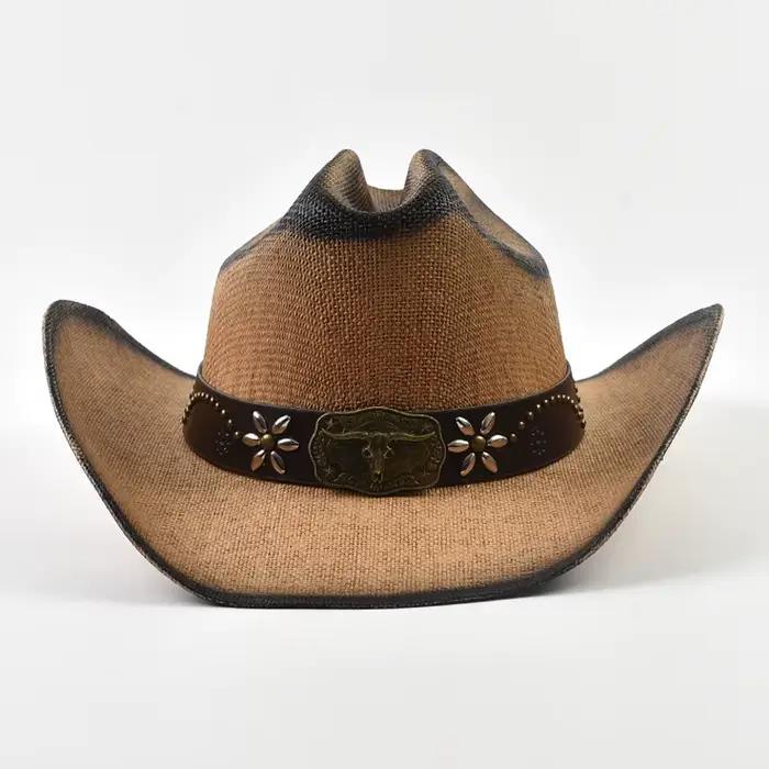 Chapeaux de Cowboy en paille de Style occidental