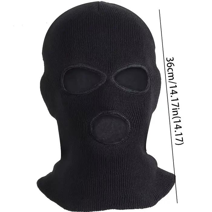Chapeau en tricot pour sports d'hiver avec cagoule intégrée | Coupe-vent respirant