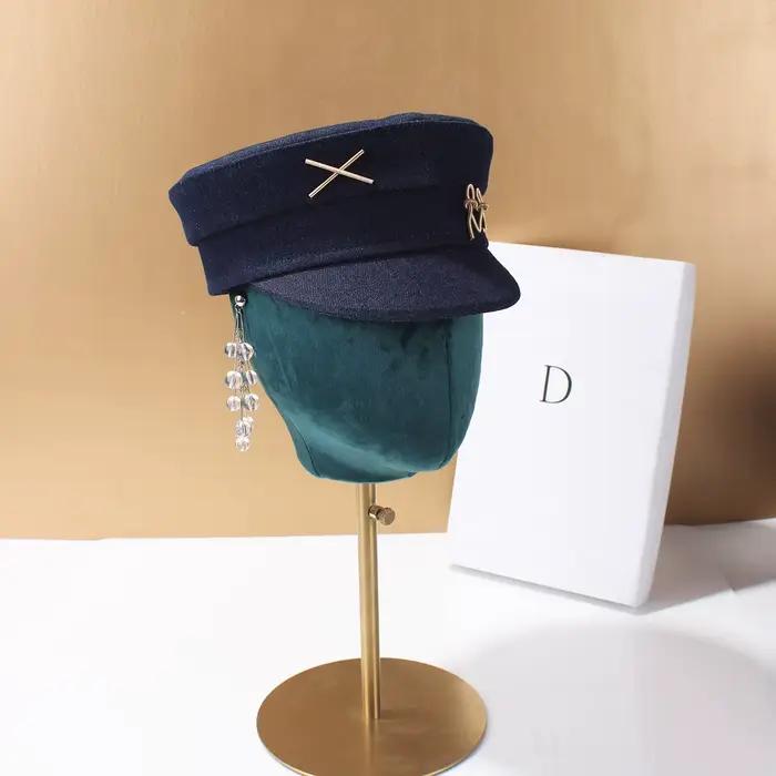 Casquettes de Gavroche en Jean Designer pour Femme