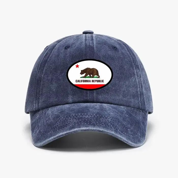 Casquette de baseball unisexe avec drapeau de la République de Californie