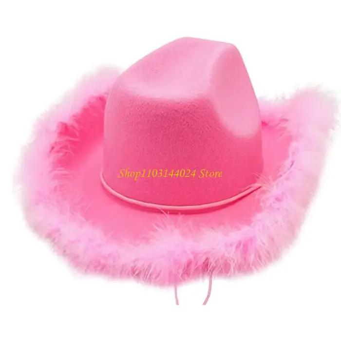 N5KE – chapeau Cowboy rose assorti avec tout