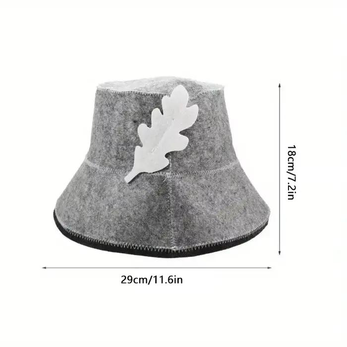 Chapeau de sauna en feutre protection de la tête anti-chaleur style russe accessoire pour sauna et hammam occassions spéciales relaxation bien-être