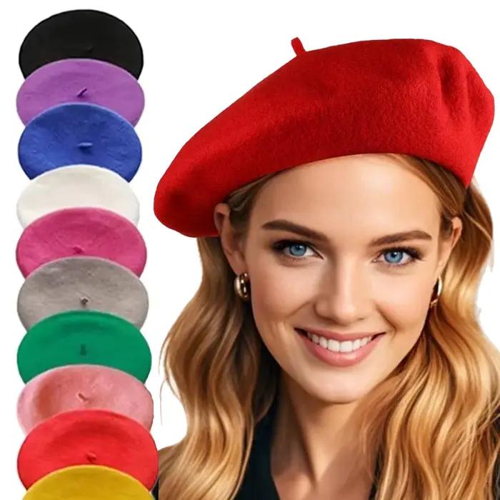 Béret en laine pour femmes et hommes