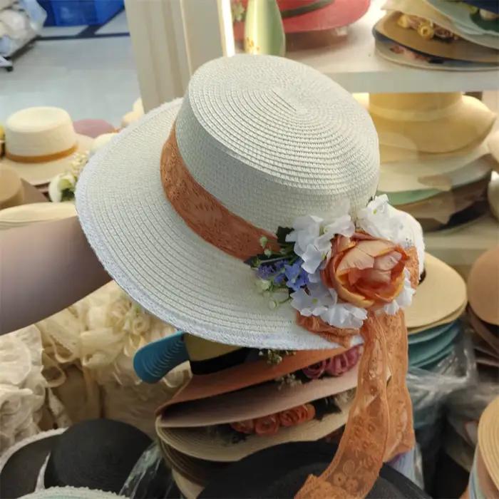 Chapeau de paille d'été pour femmes