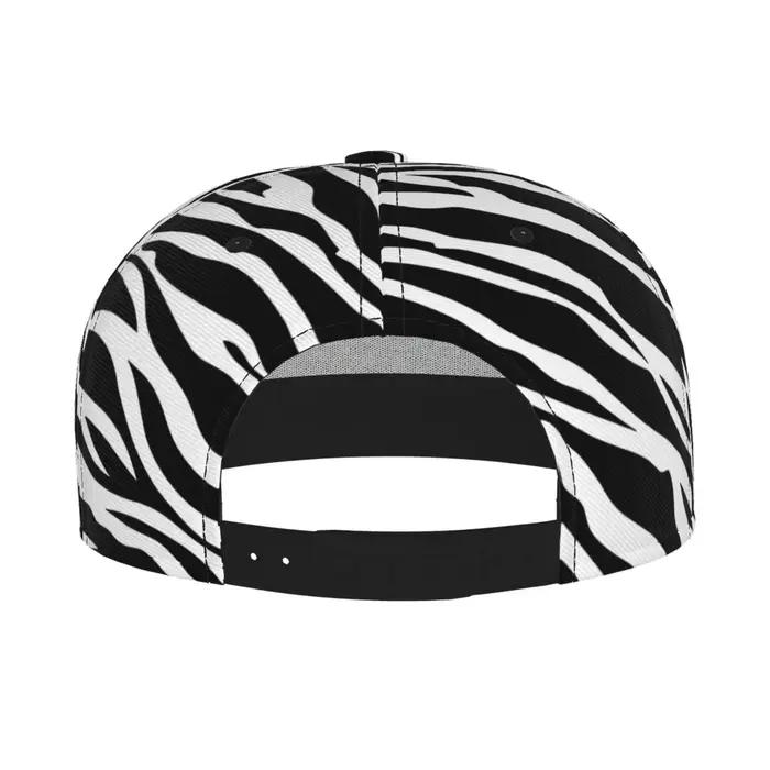 Chapeau Snapback imprimé zèbre pour hommes et femmes