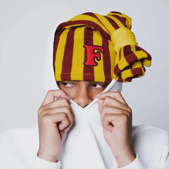 Bonnet tricoté unisexe style rétro américain