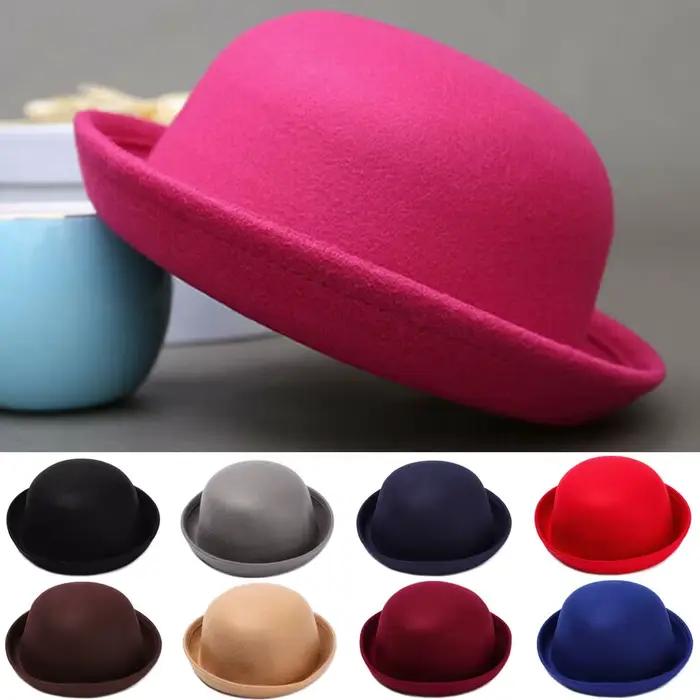 Chapeau Fedora en feutre souple et non déformable pour femme