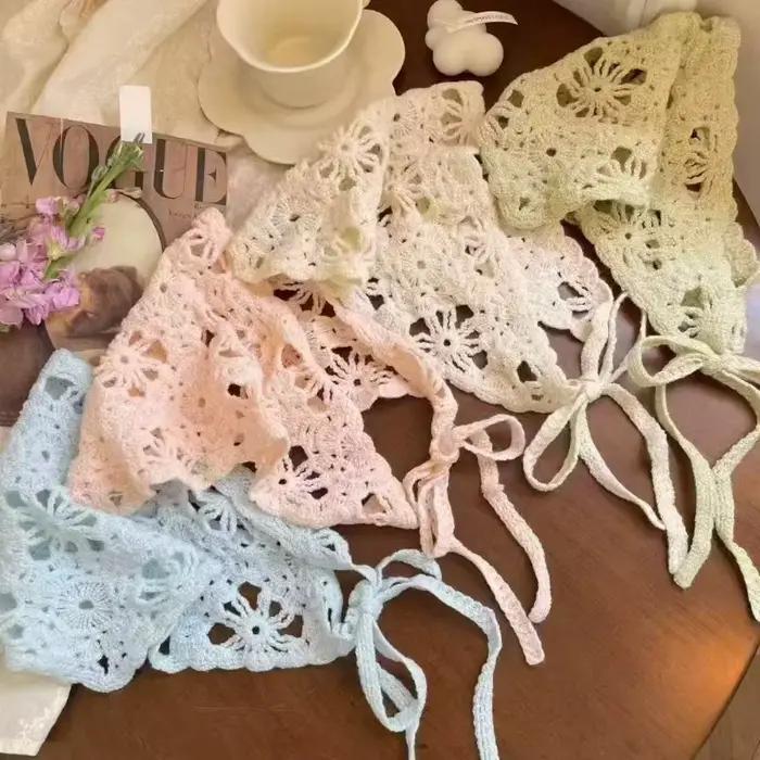 1 pièce Foulard de tête en tricot français