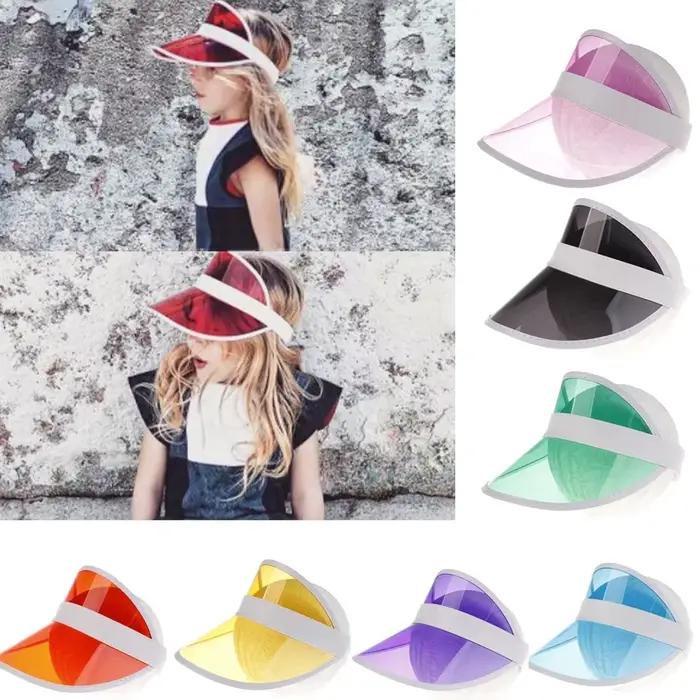 Summer Sky Top Plastic Sun Hat With Adjustable Elasticity And Transparent Sun Visor For Men And Women Outdoor Sports Cap
