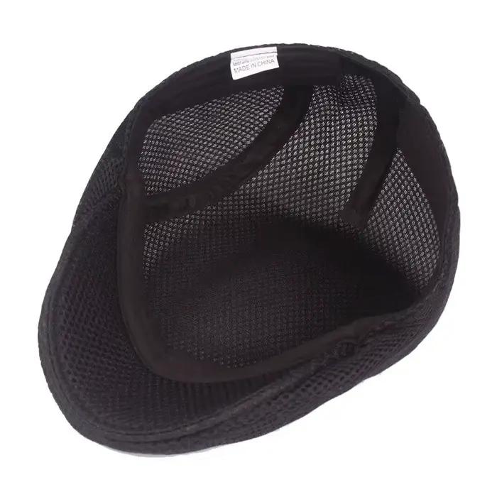 Chapeau de bérets creux en maille respirante pour hommes