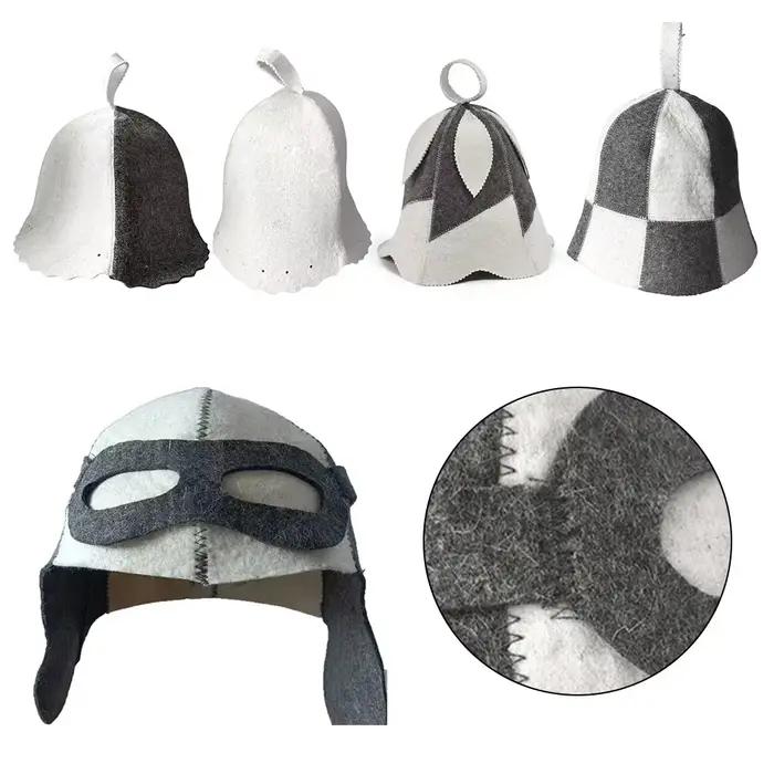 Chapeau de sauna en feutre pour hommes