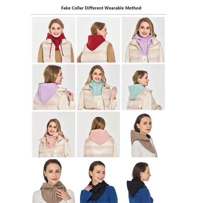 Cagoule tricotée en cachemire pour femmes