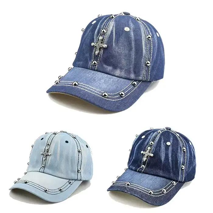 Casquette de baseball à clous croisés