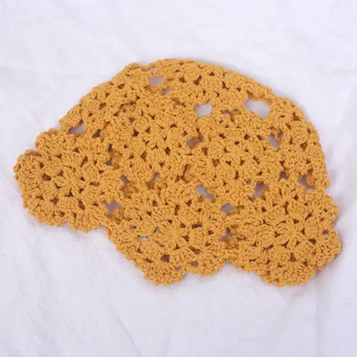 Chapeau bob en crochet style ethnique rétro