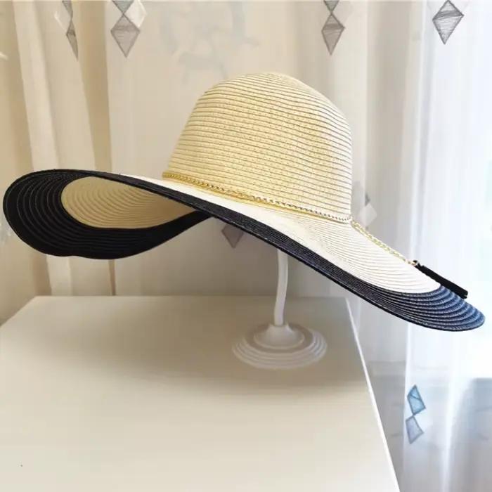 Chapeau de plage à Large bord pour femmes