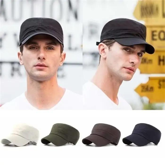 Chapeau en coton de style cadet vintage