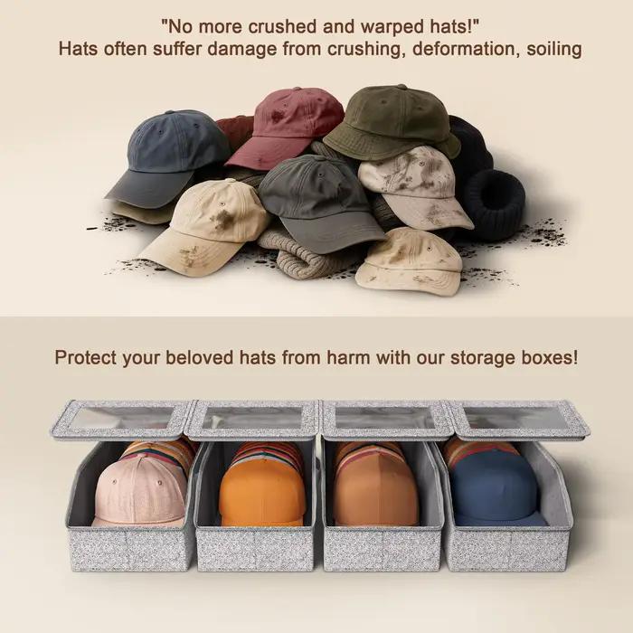 Boîte de rangement multifonctionnelle pour chapeaux