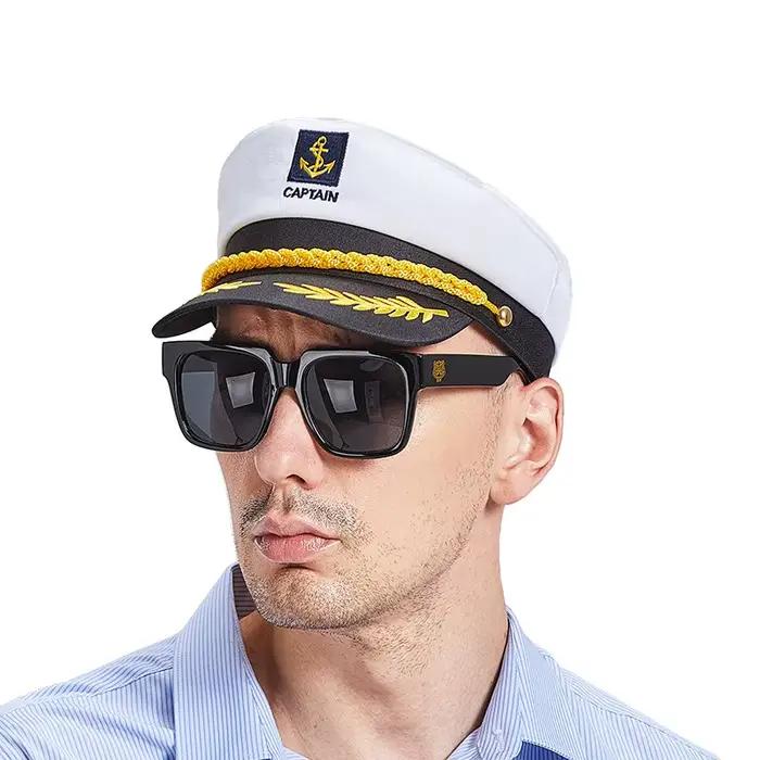 Chapeau de capitaine militaire pour adulte