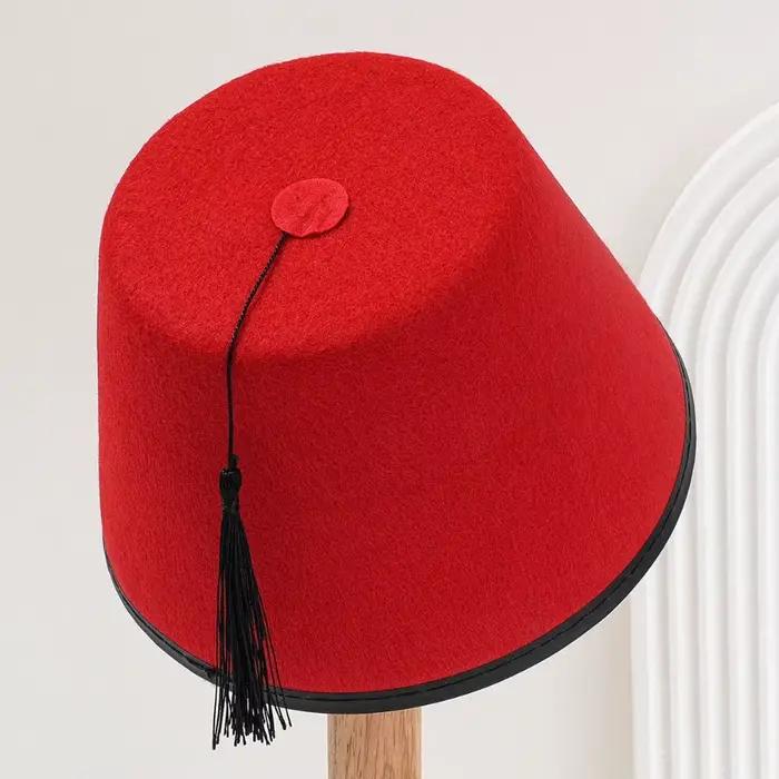 Casquette Fez ronde universelle en feutre