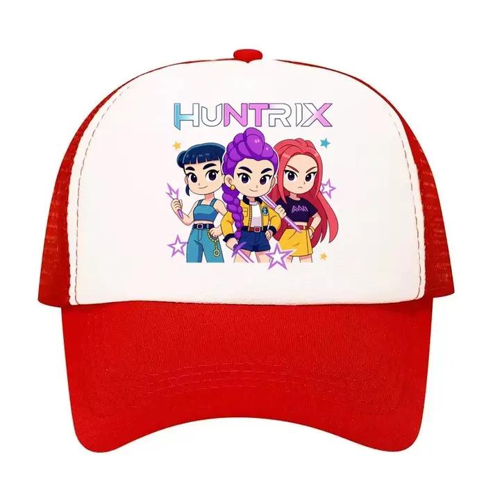 Casquette de baseball unisexe réglable en maille imprimée KPOP Demon Hunters