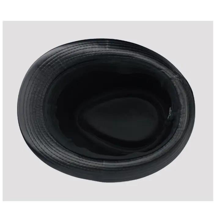 2025 en cuir véritable à large bord Stetson Fedoras chapeaux britanniques pour hommes/femmes Gentman noir 55-62 cm ajusté Jazz Hip-Pop Gorras