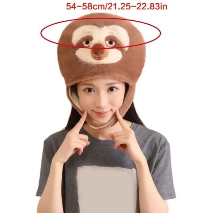 Couverture tête 39BB Accessoire costumes en peluche confortable pour les jeux rôle Parties sur le thème