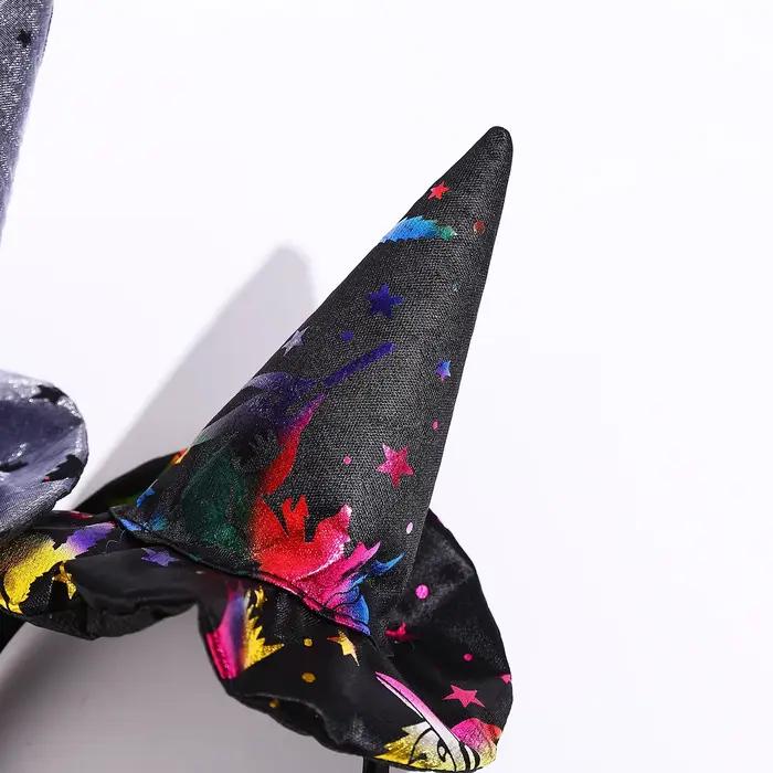 Festival d'Halloween drôle chapeau haut-de-forme bandeau fête vacances décorations DIY pour enfants