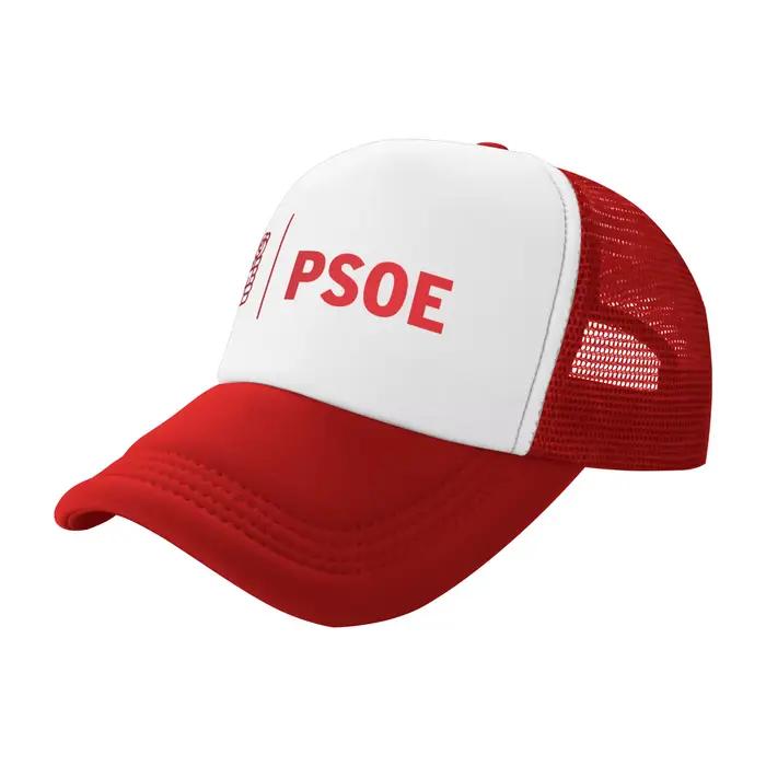 Casquette de baseball en maille respirante avec logo PSOE Pedro Sanchez