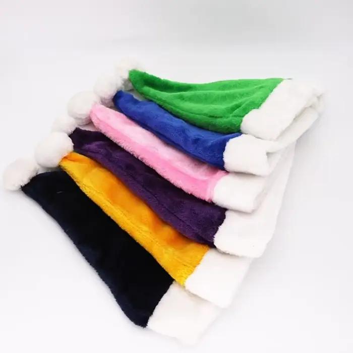 L9BE Christmas Santa Hat Unisexe Multi couleur confortable pour adultes adolescents