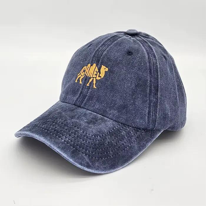 Casquettes de Baseball brodées en coton Camel