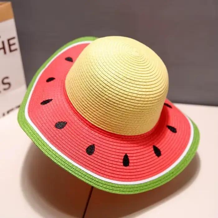 Chapeau seau de pastèque pour femmes