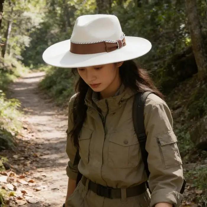 Chapeau seau classique en laine unisexe 39BB
