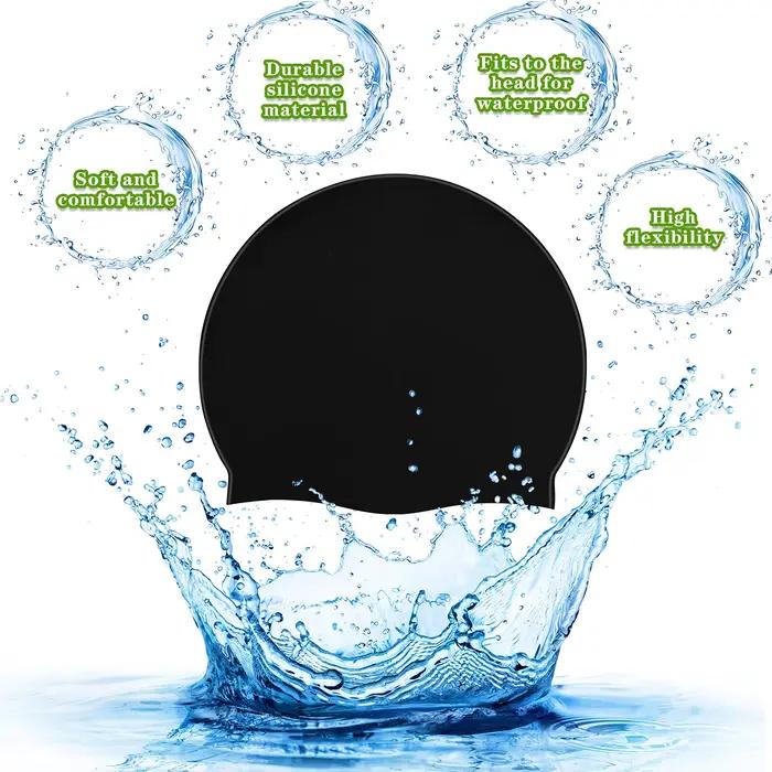 Bonnet de bain en Silicone imperméable pour hommes