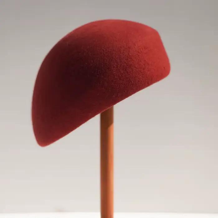 Béret en feutre de laine de style français pour femmes