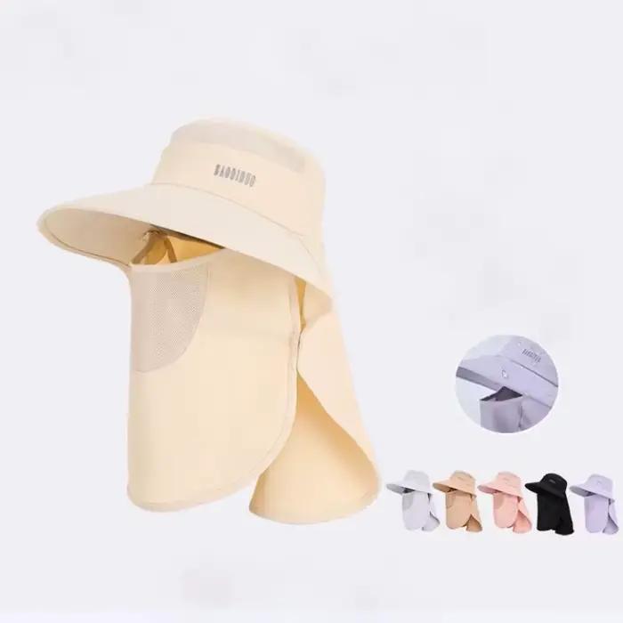 Casquette solaire avec couvre-cou et visage amovibles