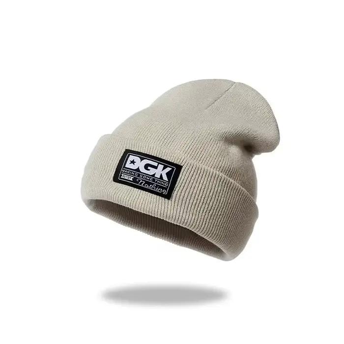 Chapeau en tricot unisexe chaud et polyvalent pour l'automne et l'hiver